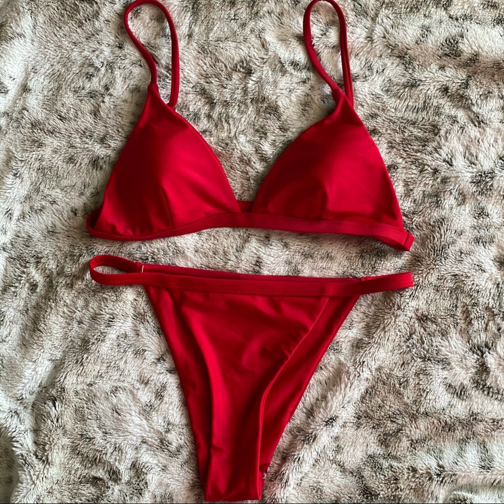 Red Bikini Swimsuit Size Small